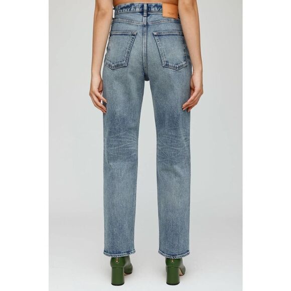 Moussy Vintage WOODHAVEN WIDE STRAIGHT Jeans blue 28” - Picture 5 of 11